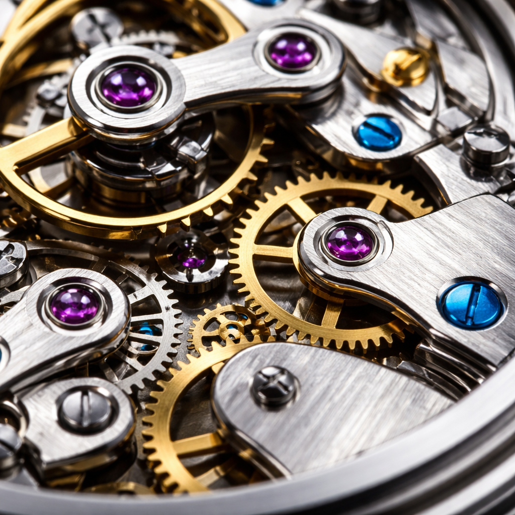 Watch movement close-up